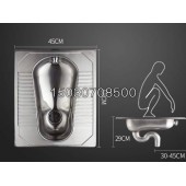 304不銹鋼蹲便器 帶返水彎 詳情電聯