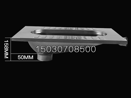 XKD-809不銹鋼蹲器側面