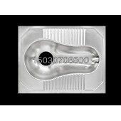 醫院學校用不銹鋼蹲便器 常規排污口 水沖廁具