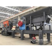 時產(chǎn)70噸砂石骨料輪胎移動破碎站