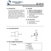 SL3414低啟動電壓，貼片MOS管20V6A完美替代AO3414