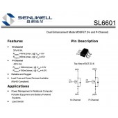 SL6602 N溝道，30V 4.9A MOS 替代AO6602